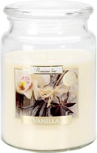 Svíčka vonná - sklo s pokl. 500 g, vanilka