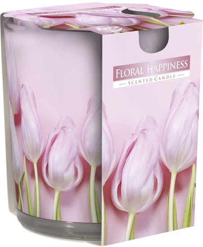 Svíčka vonná - sklo 100 g, květinová radost