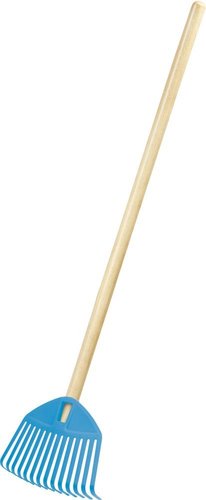 Dětské hrábě FOCUS BABY světle modré, dřevěná násada 71 cm