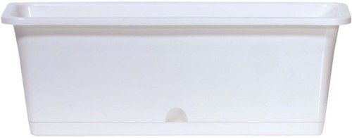 Truhlík samozavlažovací CAMELIA W s háky - bílý 40,2 cm