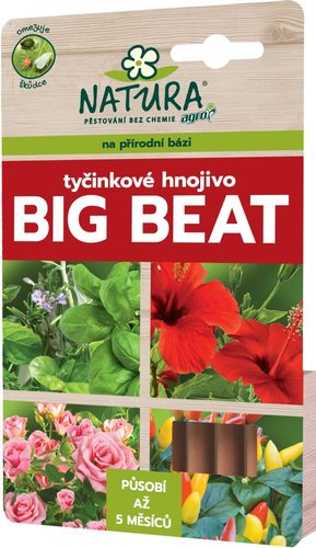 Tyčinkové hnojivo NATURA Big Beat 12 ks