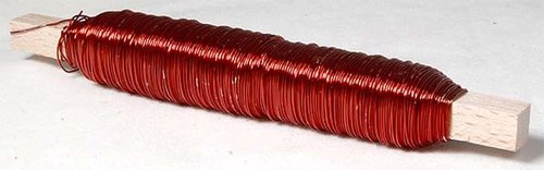 Vázací drátek - 0,5 mm, 0,1 kg, lak. červený