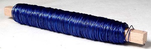 Vázací drátek - 0,5 mm, 0,1 kg, lak. modrý