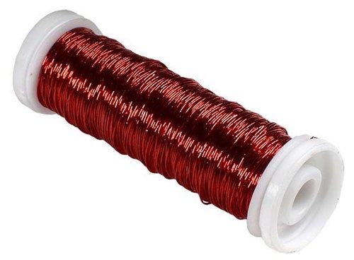 Vázací drátek měď. - 0,3 mm, 25 g, červený