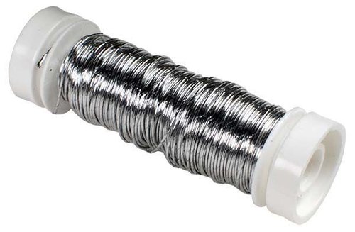 Vázací drátek měď. - 0,3 mm, 25 g, stříbrný