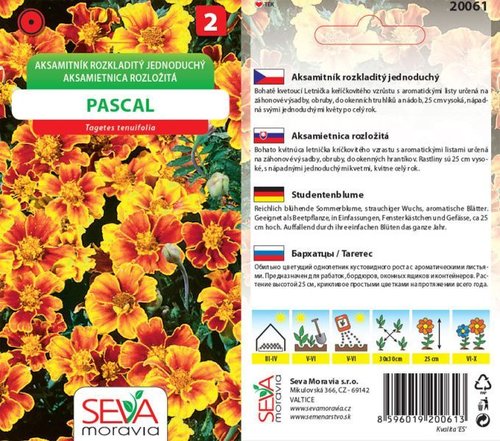 Aksamitník rozkl. jedn. Pascal žl.červ._0,2 g