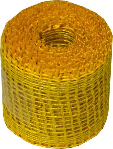 Jutová stuha 5 cm, 3 m - žlutá&quot;
