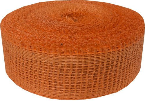 Jutová stuha 5 cm, 25 m - oranžová&quot;