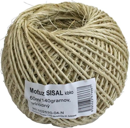 Motouz sisal natural, 140 g, 60 m