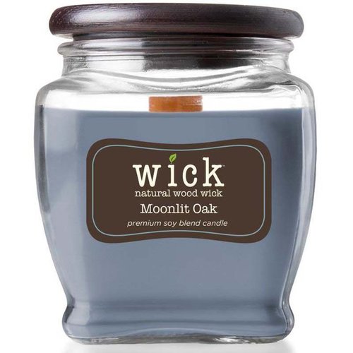 Svíčka WICK Moonlit Oak 411 g - dřev. knot
