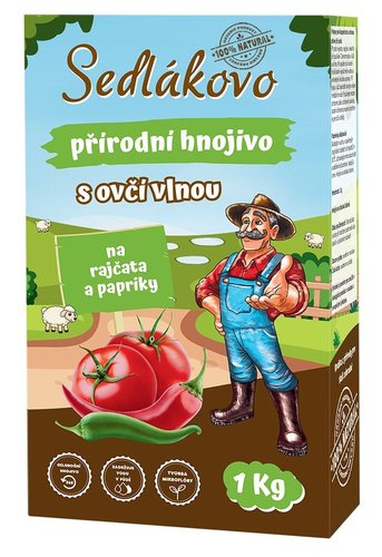 Sedlkovo hnojivo s ov vlnou na rajata a papriky 1 kg