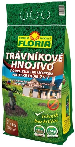 Floria Trávníkové hnojivo s odp. účinkem proti krtkům 7,5 kg