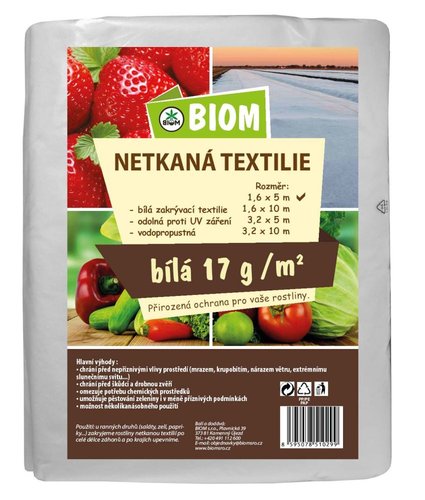 Netkan textlie bl 1,6 x 5 m, 17 g/m2